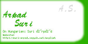 arpad suri business card